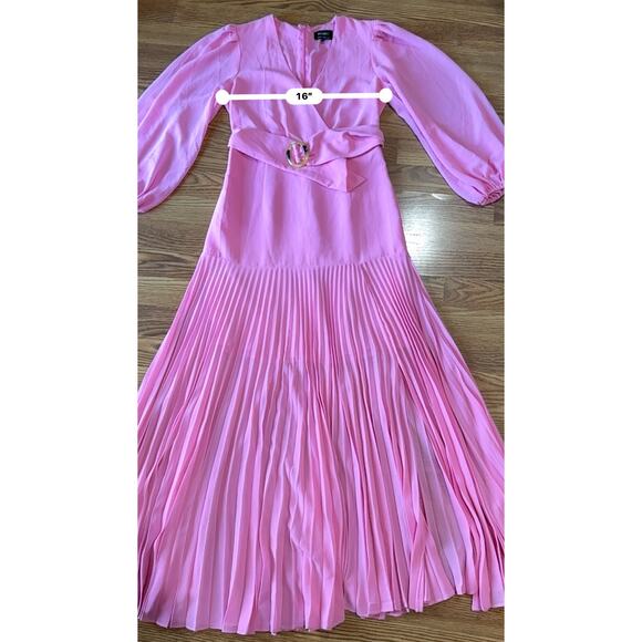 BARDOT DAYTONA LONG SLEEVE Garden MAXI DRESS IN VINTAGE PINK size small - Picture 9 of 16